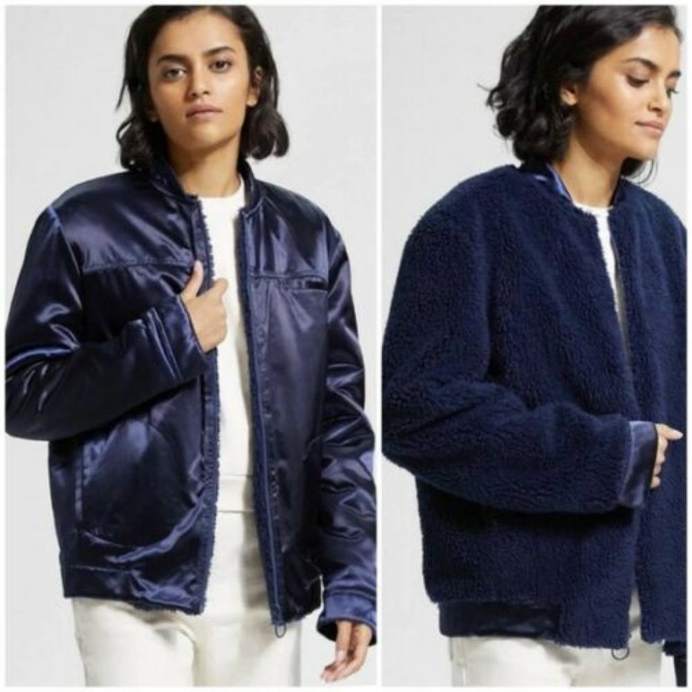 New Women's $495 Theory IWG Reversible Bomber Jacket - Size Small